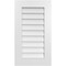 Ekena Millwork Vertical Surface Mount PVC Gable Vent: Non-Functional, w/ 3-1/2"W x 1"P Standard Frame, 18"W x 32"H GVPVE18X3201SN - alternate 1